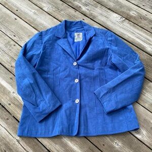 Ruth McColloch blue suede blazer